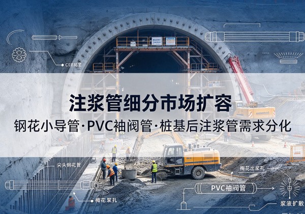 秀山注浆管细分市场扩容，隧道钢花小导管、PVC 袖阀管、桩基后注浆管需求分化